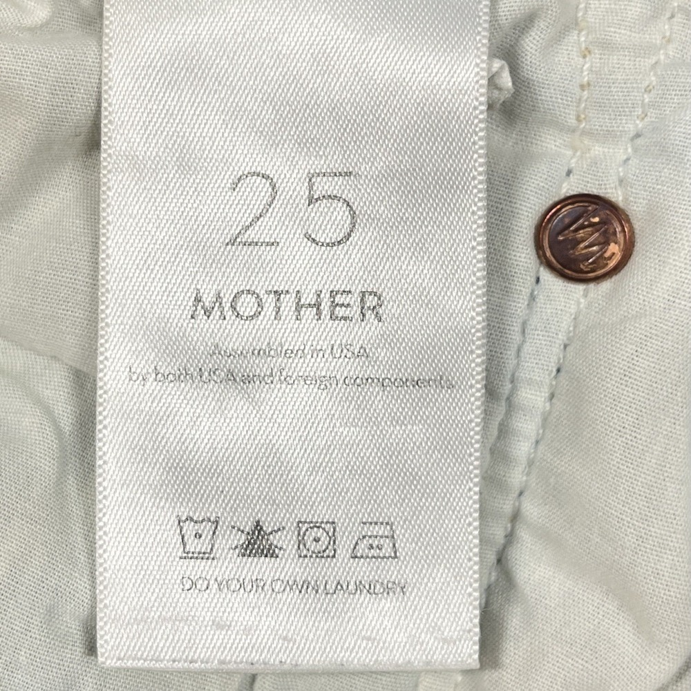 Mother Superior Tomcat in True Confessions Sz 25, Fits 26x24 Straight Crop Jeans - Picture 9 of 13